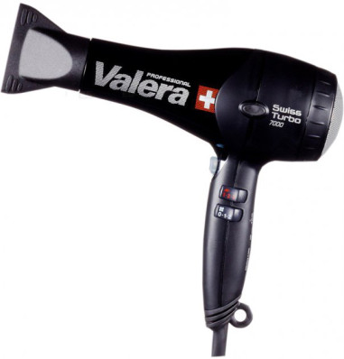 Фен професійний Valera Swiss Turbo 7000 Light ROTOCORD, чорний, супер-потужний, екстра-легкий (ST7000RC)