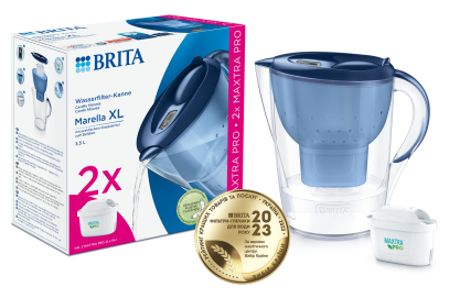 Фільтр-глечик Brita Marella XL MXpro синій + 2 картриджа (1052786)