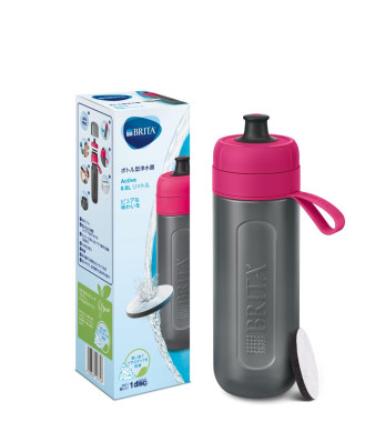 Фільтр-пляшка Brita Active 600 мл, рожева