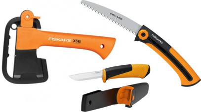 Набір Fiskars сокира XXS X5+ніж+пила (1057912)
