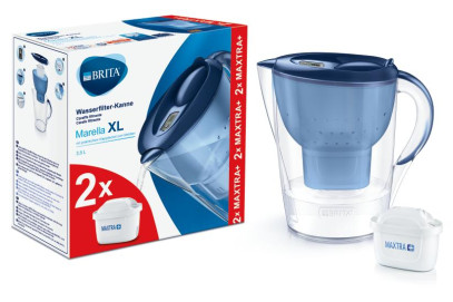 Фильтр-кувшин Brita Marella XL Memo синий + 2 картриджа