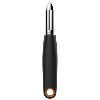 Кухонный нож Fiskars Functional Form для чистки овощей/фруктов 6 см, рукоять черная сантопрен (1014418)