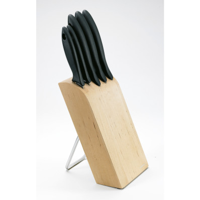 Набор ножей Fiskars Essential в деревяном блоке (1023782)