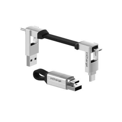 Кабель Rolling Square 6in1 inCharge 6, білий (SIX02R)