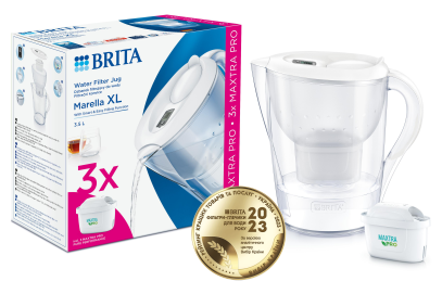 Фільтр-глечик Brita Marella XL MXpro білий + 3 картриджа (1052782)