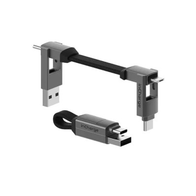 Кабель Rolling Square 6in1 inCharge 6, сірий (SIX01R)