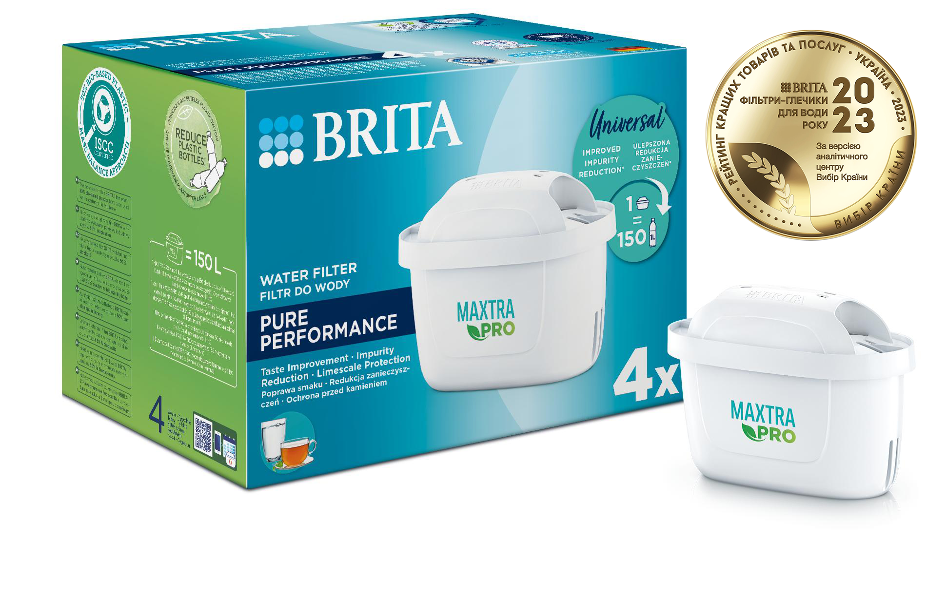 Набір картриджів Brita MXPro All-in-1, 4 шт (1051757) фото 1