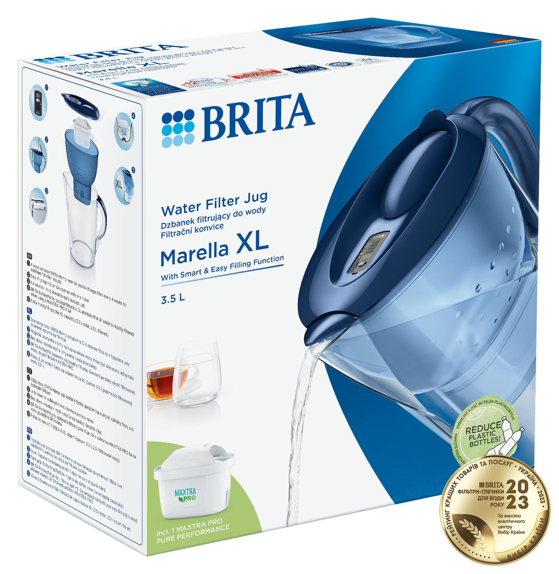 Фільтр-глечик Brita Marella XL MXpro синій (1052778) фото 2