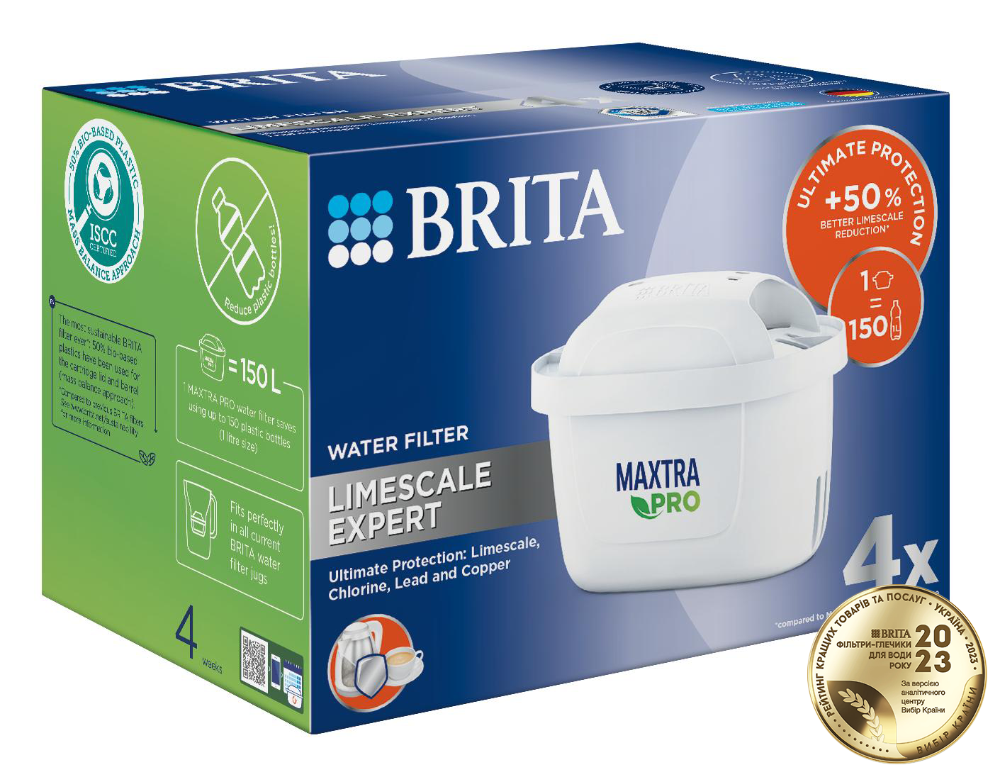 Набір картриджів Brita MXPro Limescale для жорсткої води 4 шт фото 2