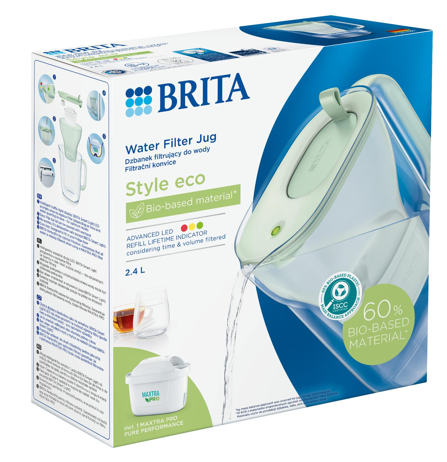 Фільтр-глечик Brita Style eco LED MXpro сірий фото 3