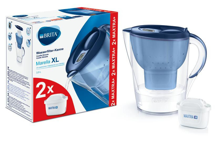 Фильтр-кувшин Brita Marella XL Memo синий + 2 картриджа фото 1