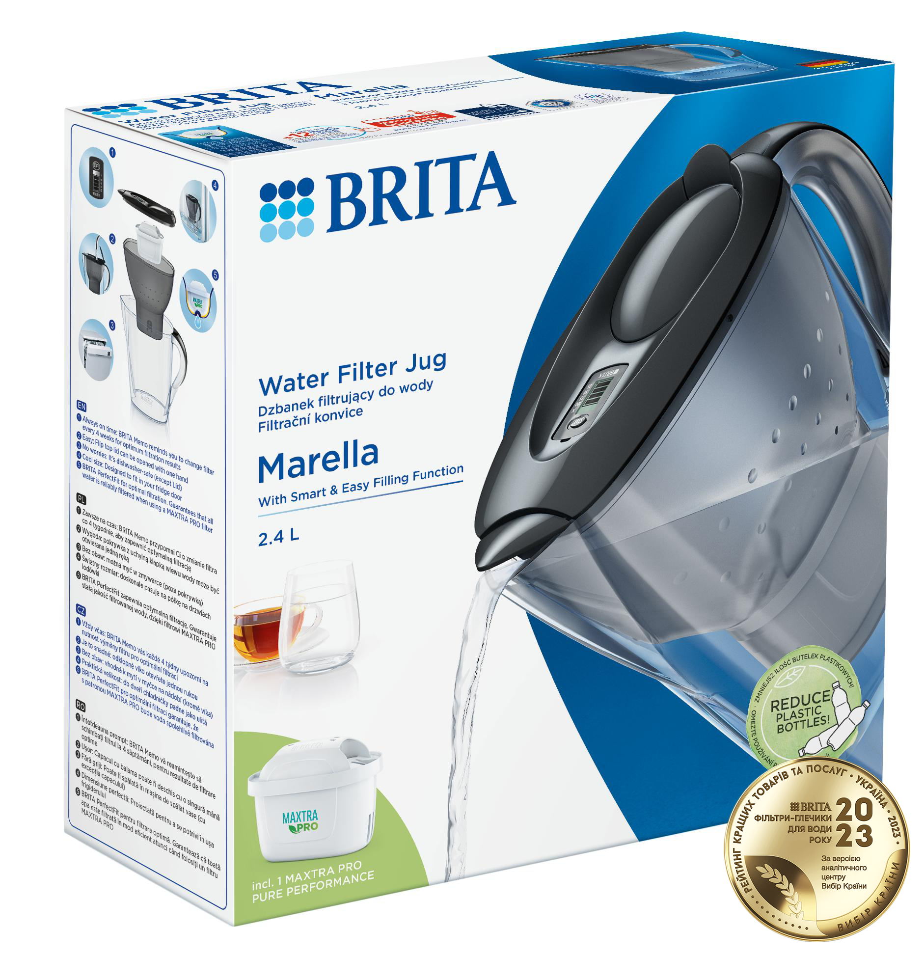 Фільтр-глечик Brita Marella MXpro графіт (1052794) фото 2