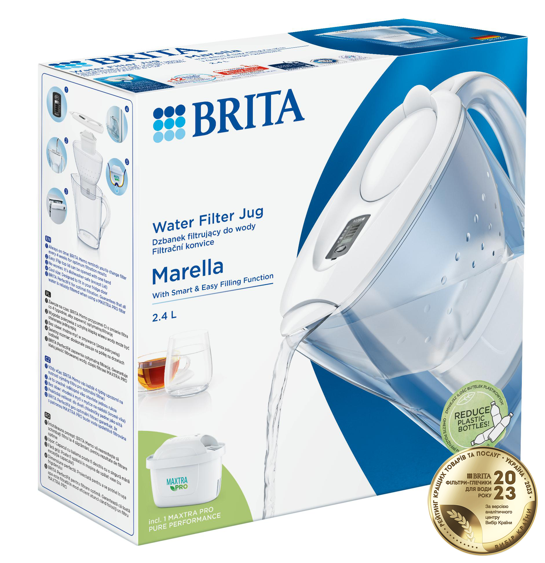 Фільтр-глечик Brita Marella MXpro білий (1052789) фото 2