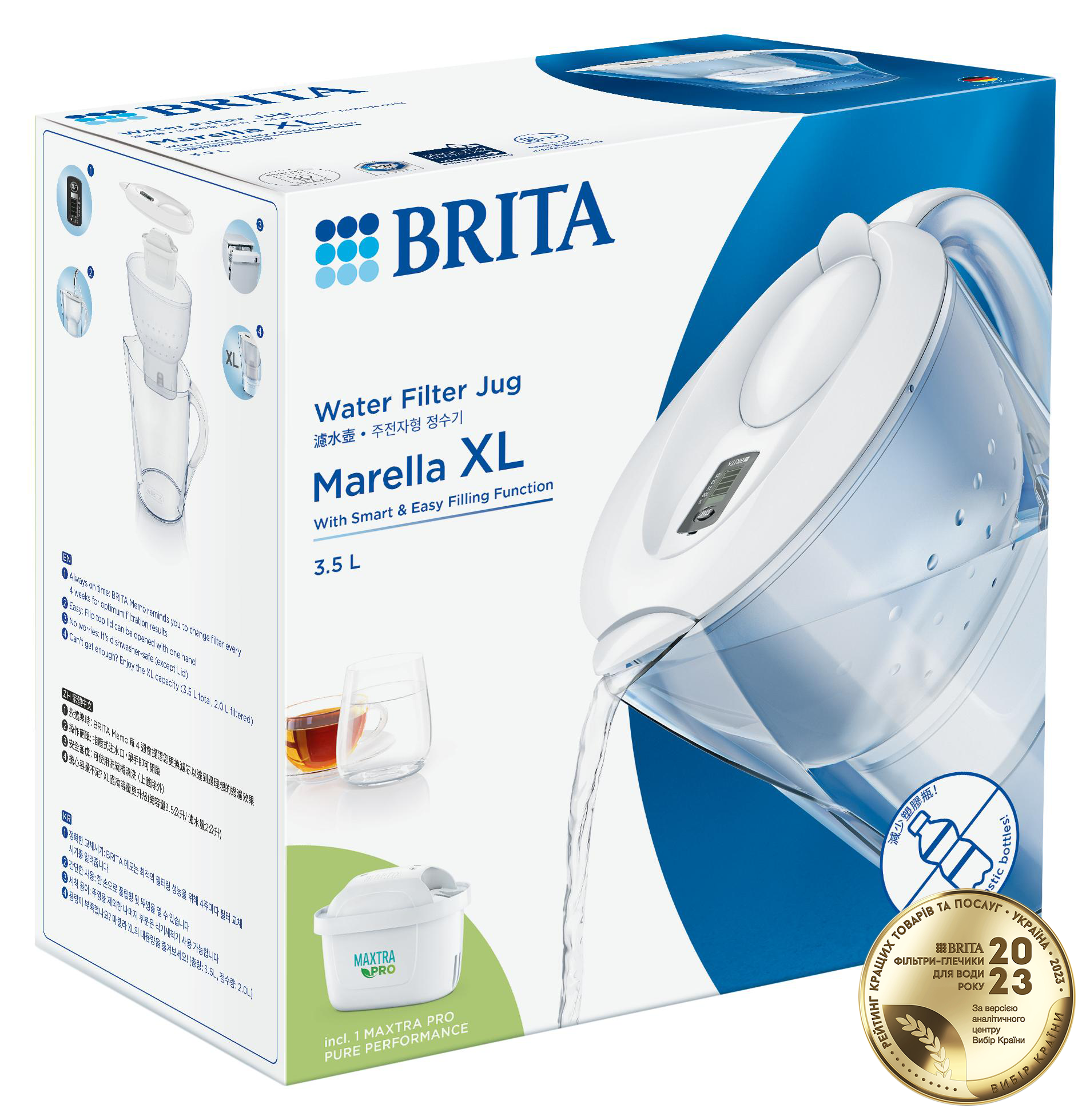 Фільтр-глечик Brita Marella XL MXpro білий (1052780) фото 2