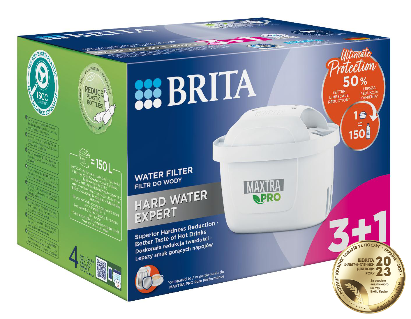 Набір картриджів Brita MXPro Limescale для жорсткої води, 3+1 шт (1051773) фото 2