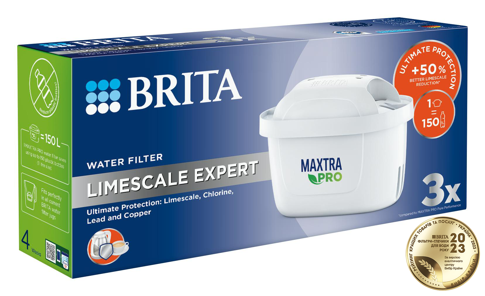 Набір картриджів Brita MXPro Limescale для жорсткої води 3 шт (1051769) фото 2